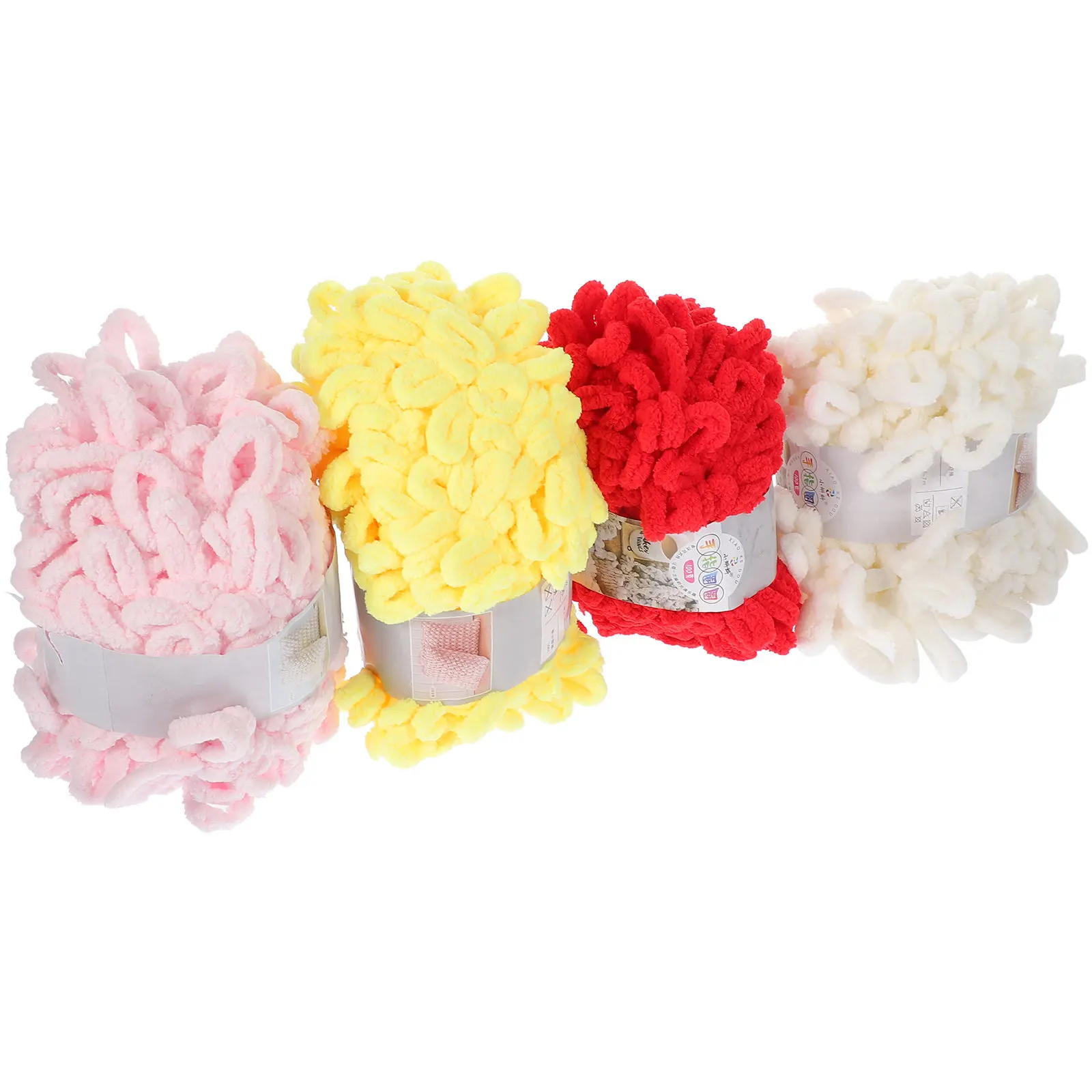 4 Rolls DIY Polyester Yarn Multi-Use Portable Knitting Yarn for Home Decoration Carpet Crafts Crochet Knitting Supplies
4 Rolls DIY Polyester Yarn Multi-Use Portable Knitting Yarn for Home Decoration Carpet Crafts Crochet Knitting Supplies