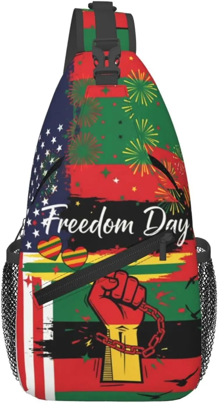 Juneteenth Sling Backpack,Fashion African Shoulder Bags Crossbody Chest Bag for Women Men Travel Hiking Daypack
Juneteenth Sling Backpack,Fashion African Shoulder Bags Crossbody Chest Bag for Women Men Travel Hiking Daypack