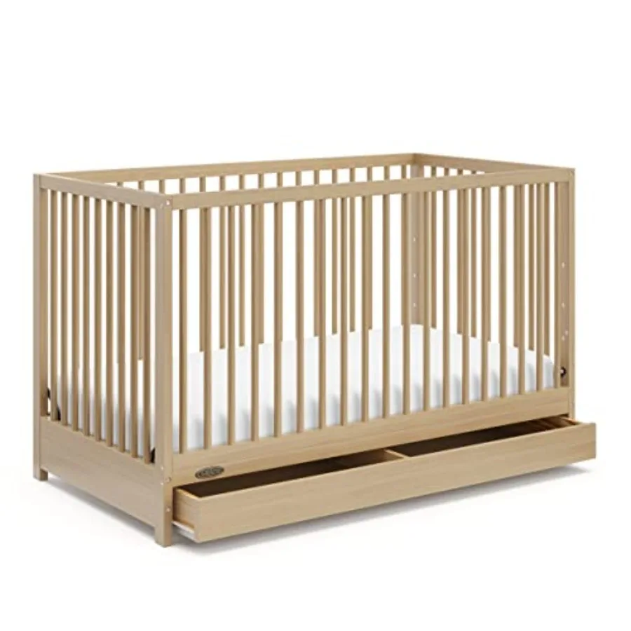 Graco Teddi 5-in-1 Convertible Crib with Drawer GREENGUARD Gold Certified, Full-Size Nursery Storage Drawer, Baby Crib Converts
Graco Teddi 5-in-1 Convertible Crib with Drawer GREENGUARD Gold Certified, Full-Size Nursery Storage Drawer, Baby Crib Converts