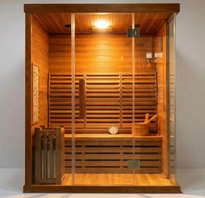 Indoor Wooden Sauna Room for 3 Person, Solid Red Cedar Steam Sauna, 6KW Electric Heater, Premium Home Spa Equipment
Indoor Wooden Sauna Room for 3 Person, Solid Red Cedar Steam Sauna, 6KW Electric Heater, Premium Home Spa Equipment