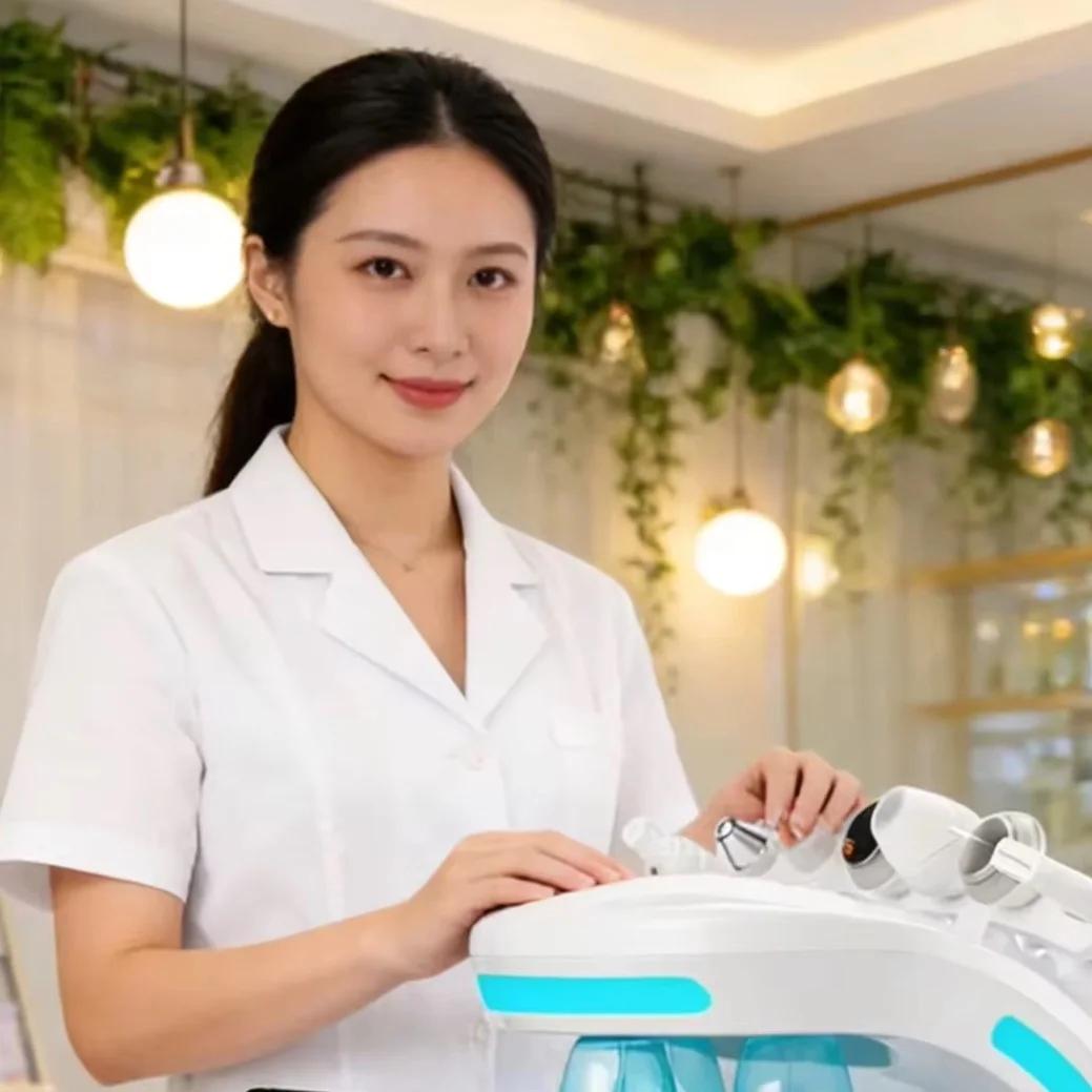 7-in-1 Hydro Facial Skin Care Machine Ultrasonic Rejuvenation Dermabrasion Hyperbaric Oxygen Facial Device for Deep Cleansing
7-in-1 Hydro Facial Skin Care Machine Ultrasonic Rejuvenation Dermabrasion Hyperbaric Oxygen Facial Device for Deep Cleansing