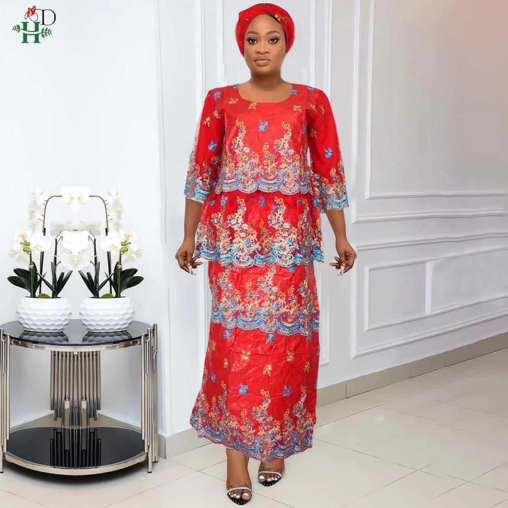 H&D For Women African Dress Elegant Luxury Ruffles Sleeves Lace Muslim Ramadan Birthday Party Dinner 2PCS Top Skirt Clothing
H&D For Women African Dress Elegant Luxury Ruffles Sleeves Lace Muslim Ramadan Birthday Party Dinner 2PCS Top Skirt Clothing