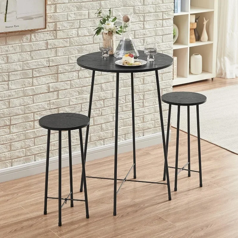 3 Piece Pub Table and Chairs Sets Counter Height Bistro Bar Sets with 2 Barstools for Kitchen Breakfast Nook, Small Space,
3 Piece Pub Table and Chairs Sets Counter Height Bistro Bar Sets with 2 Barstools for Kitchen Breakfast Nook, Small Space,