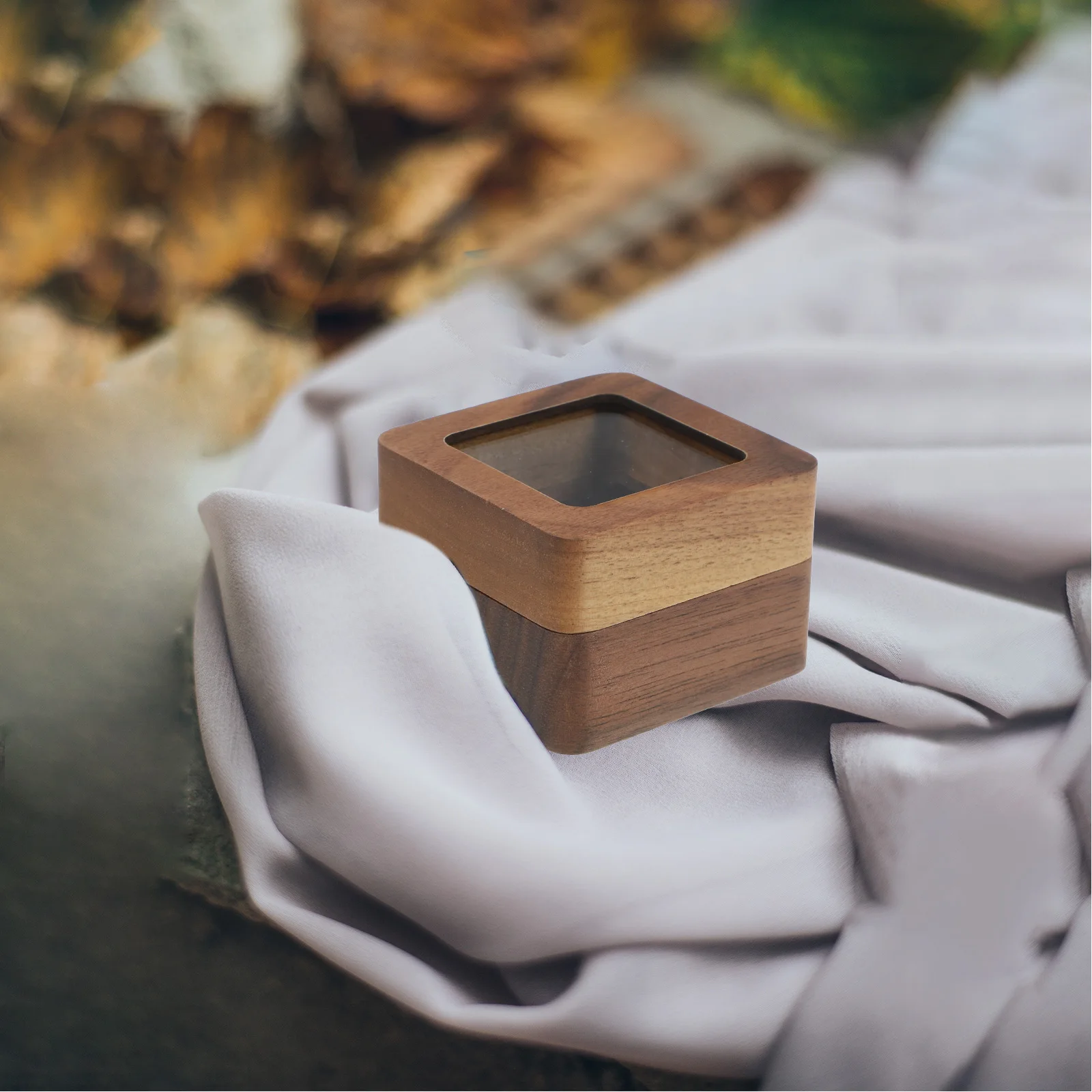 Square Double Ring Box Walnut Solid Wood 2 Layers White Inside Jewelry Storage Wedding Ceremony Holder Wooden Engagement Case
Square Double Ring Box Walnut Solid Wood 2 Layers White Inside Jewelry Storage Wedding Ceremony Holder Wooden Engagement Case
