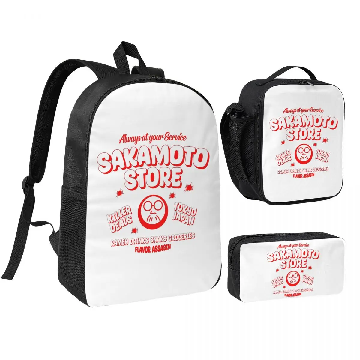 Sakamoto Days STORE Backpack Boys Girls BookBag School Bag Shoulder Bags 3ps Insulated Lunch Bag Pencil Case
Sakamoto Days STORE Backpack Boys Girls BookBag School Bag Shoulder Bags 3ps Insulated Lunch Bag Pencil Case