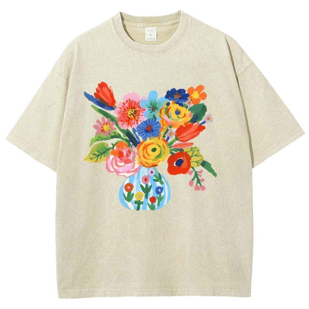 Y2K Graphic Shirts Large Bouquet Flower Print Trend Tops For Woman Unisex Fit Shirts 100% Cotton Women's Clothing Vintage
Y2K Graphic Shirts Large Bouquet Flower Print Trend Tops For Woman Unisex Fit Shirts 100% Cotton Women's Clothing Vintage