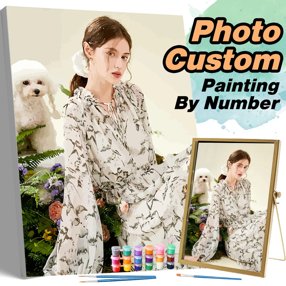 CHENISTORY 24/36/48 Color Personalised Paint By Numbers Photo Custom DIY Oil Painting By Number Picture Canvas Portrait Family
CHENISTORY 24/36/48 Color Personalised Paint By Numbers Photo Custom DIY Oil Painting By Number Picture Canvas Portrait Family