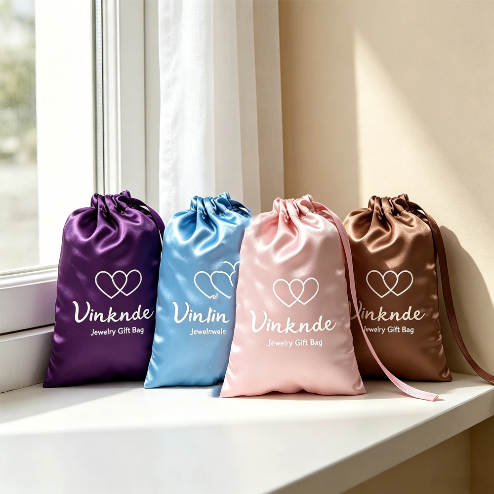 50Pcs Custom Private Label Premium Silk Satin Pouch Drawstring Bag for Hair Wig Bundles Jewelry Earing Bracelet Key Display Gift
50Pcs Custom Private Label Premium Silk Satin Pouch Drawstring Bag for Hair Wig Bundles Jewelry Earing Bracelet Key Display Gift