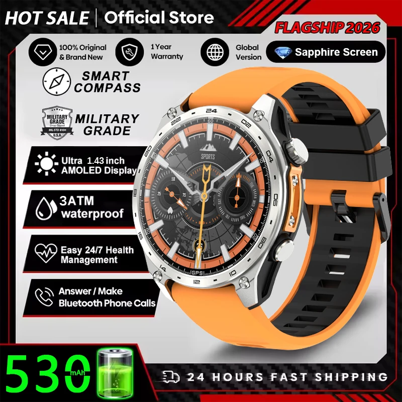 Новые смарт-часы 2026 года с GPS, офлайн-картами, памятью 4 ГБ, водонепроницаемостью 5ATM, MP3/4, компасом, Bluetooth-звонками, для плавания и спорта, мужские
Новые смарт-часы 2026 года с GPS, офлайн-картами, памятью 4 ГБ, водонепроницаемостью 5ATM, MP3/4, компасом, Bluetooth-звонками, для плавания и спорта, мужские