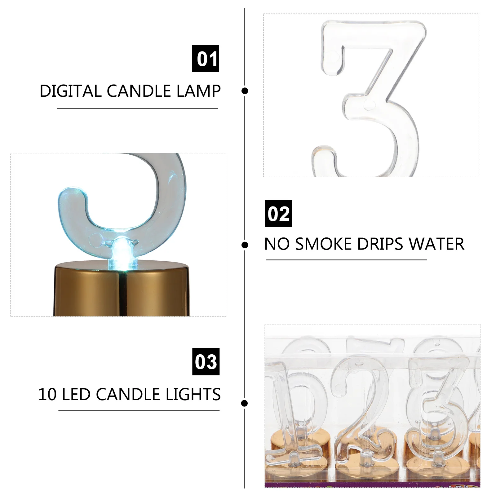 10Pcs Number Lights Flameless LED Birthday Decorative Lamps Smokeless Safe for Kids Pets Table Floor Window Party
10Pcs Number Lights Flameless LED Birthday Decorative Lamps Smokeless Safe for Kids Pets Table Floor Window Party