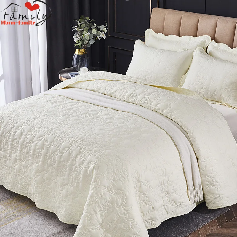 Solid Color Bed Cover High Quality Sewing Blanket Luxury Nordic Decorative Bedspread Single Double King Size Coverlet 220x240cm
Solid Color Bed Cover High Quality Sewing Blanket Luxury Nordic Decorative Bedspread Single Double King Size Coverlet 220x240cm
