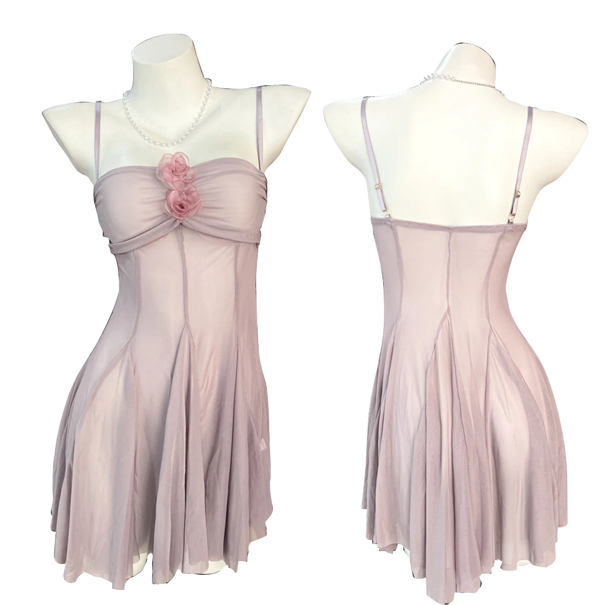 Sexy Lingerie Pajamas Women's Sleepwear 2026 New Thin Hollow Beauty Purple Small Breasts Gather Lace Mesh Suspender Nightdress
Sexy Lingerie Pajamas Women's Sleepwear 2026 New Thin Hollow Beauty Purple Small Breasts Gather Lace Mesh Suspender Nightdress