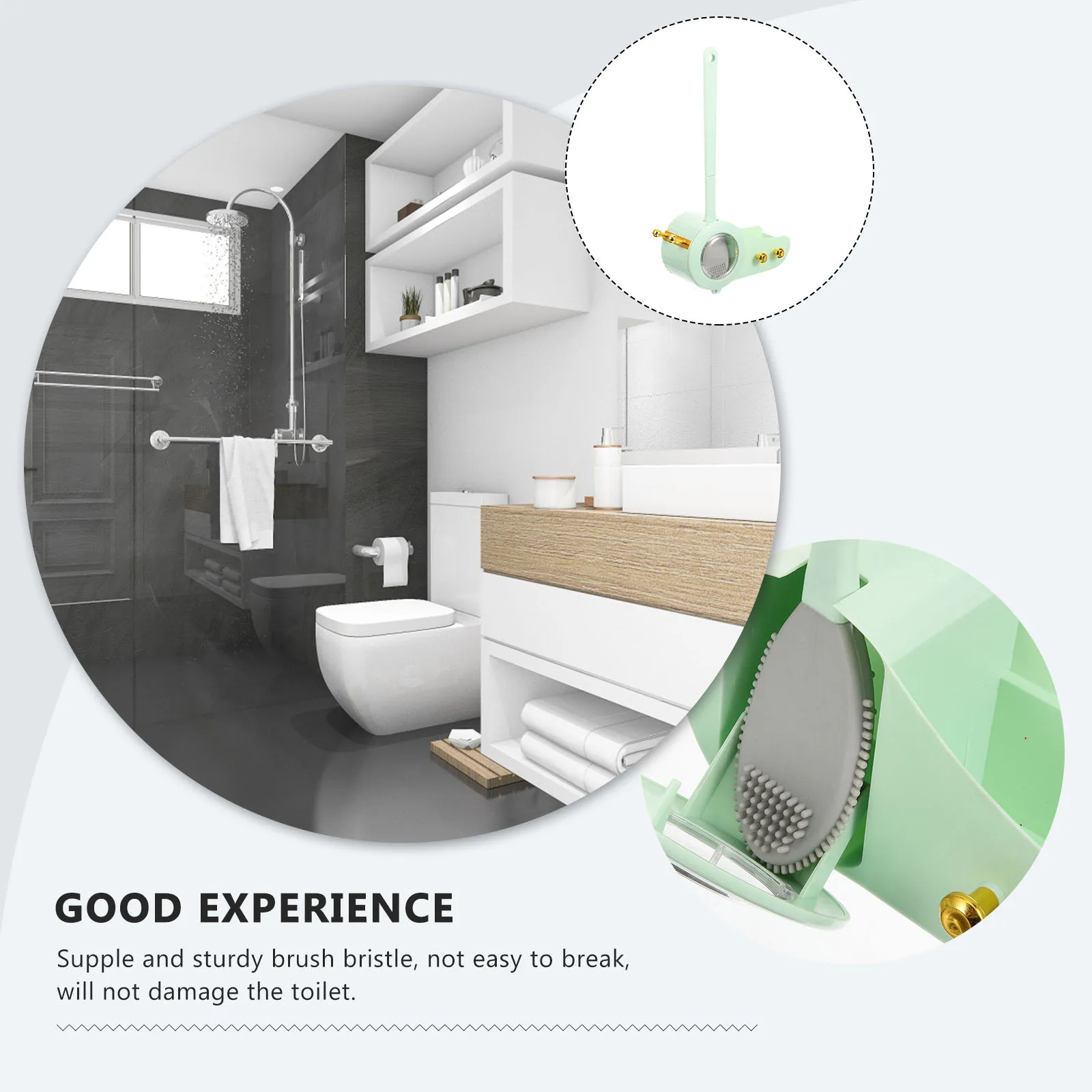 Toilet Brush Set Long Handle Tough Bristles Bathroom Cleaning Tool Stain Dust Removal Simple Design High Durability
Toilet Brush Set Long Handle Tough Bristles Bathroom Cleaning Tool Stain Dust Removal Simple Design High Durability