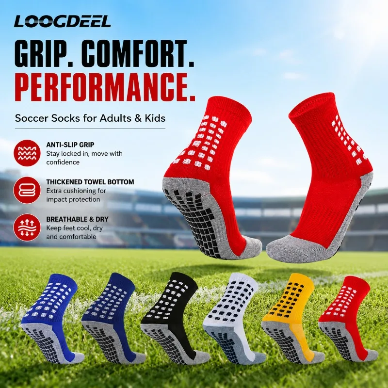 Gray Cotton Sole Sports Socks Silicone Dot Anti Slip Breathable Sweat Wicking Mid Calf Terry Cushion Stockings Professional Wear
Gray Cotton Sole Sports Socks Silicone Dot Anti Slip Breathable Sweat Wicking Mid Calf Terry Cushion Stockings Professional Wear