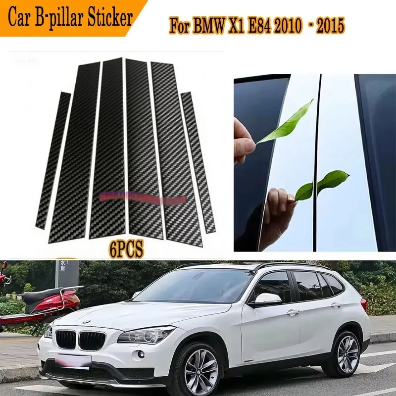For BMW X1 E84 2010-2011 2012 2013 2014 2015 6Pc Silver Carbon & Gloss Black B & C Pillar Cover Window Post Trim Full Protection
For BMW X1 E84 2010-2011 2012 2013 2014 2015 6Pc Silver Carbon & Gloss Black B & C Pillar Cover Window Post Trim Full Protection
