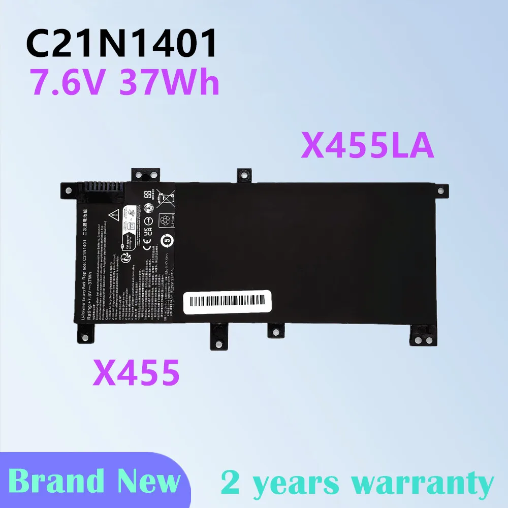 Laptop Battery For Asus X455 X455LA Series C21N1401
Laptop Battery For Asus X455 X455LA Series C21N1401