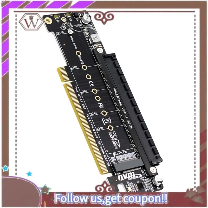ABBG-Advanced Pcie X16 To X8+X4+X4 SSD Сплит-карта расширения с портами PCIE4.0 M.2 Nvme X2 для различных размеров SSD
ABBG-Advanced Pcie X16 To X8+X4+X4 SSD Сплит-карта расширения с портами PCIE4.0 M.2 Nvme X2 для различных размеров SSD