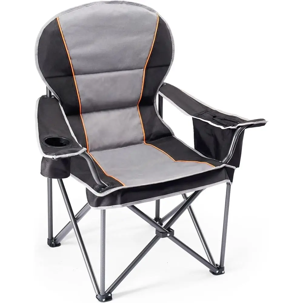Heavy-Duty Portable Outdoor Camping Chair for Adults, 500 lbs Capacity, with Cup Holders, Ideal for Lawn, Beach, Hiking, Black
Heavy-Duty Portable Outdoor Camping Chair for Adults, 500 lbs Capacity, with Cup Holders, Ideal for Lawn, Beach, Hiking, Black
