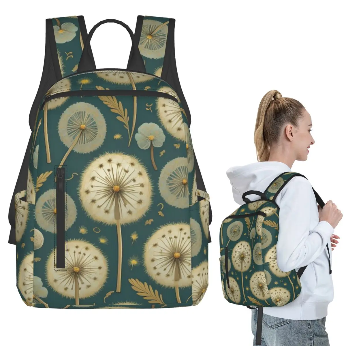 Floral And Dandelion Light Green Pattern Backpack Student BookBag Children School Bag Laptop Shoulder Bags Men Women
Floral And Dandelion Light Green Pattern Backpack Student BookBag Children School Bag Laptop Shoulder Bags Men Women