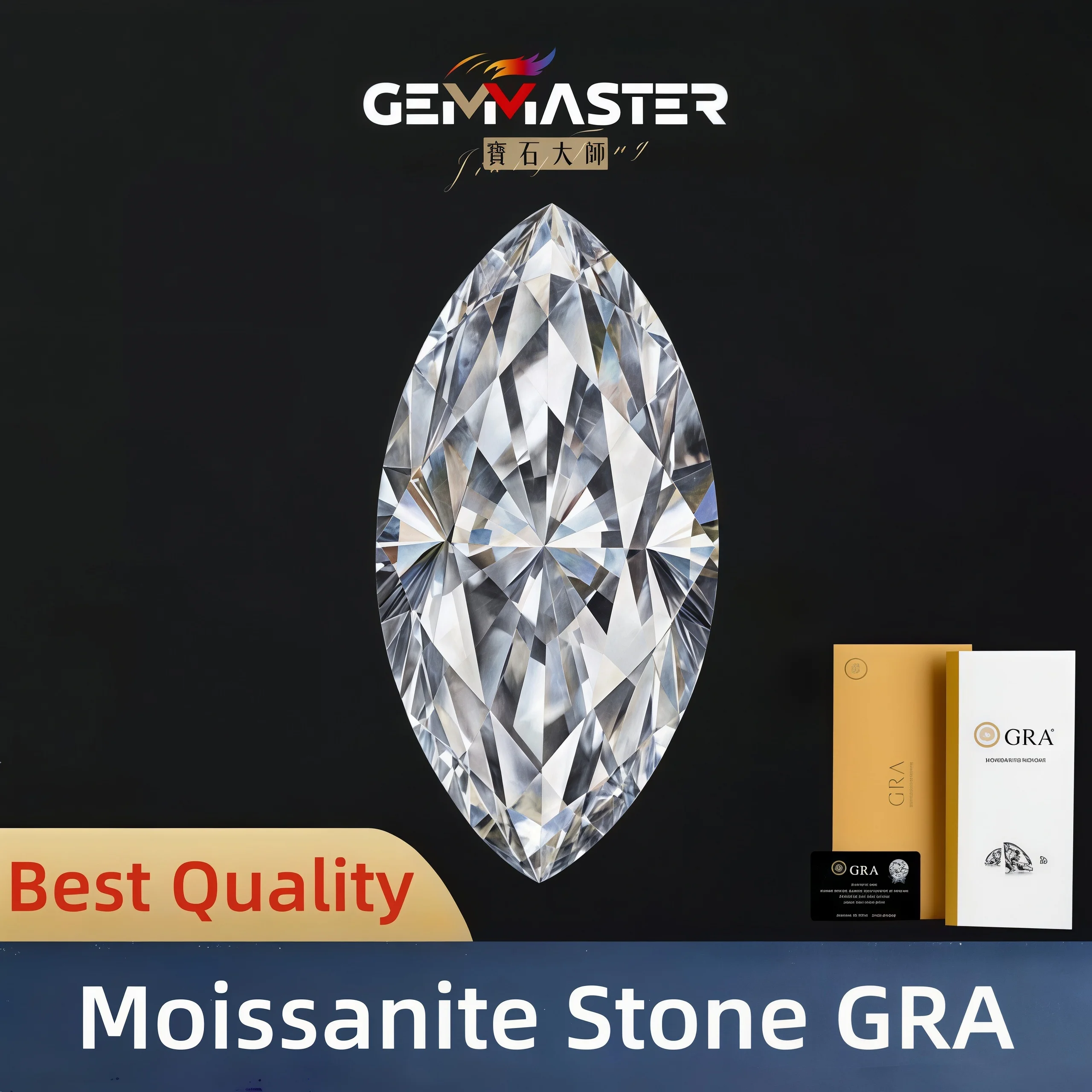 Moissanite Stone Marquise Cut with GRA Certificate Super White D Color Moissanite Stone loose
Moissanite Stone Marquise Cut with GRA Certificate Super White D Color Moissanite Stone loose