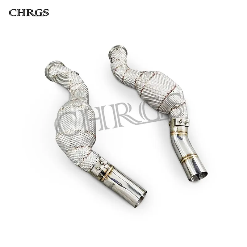 Custom Stainless Downpipe for Maserati GTS 4.7 2008-2018 catless exhaust pipe With heat shield downpipe
Custom Stainless Downpipe for Maserati GTS 4.7 2008-2018 catless exhaust pipe With heat shield downpipe