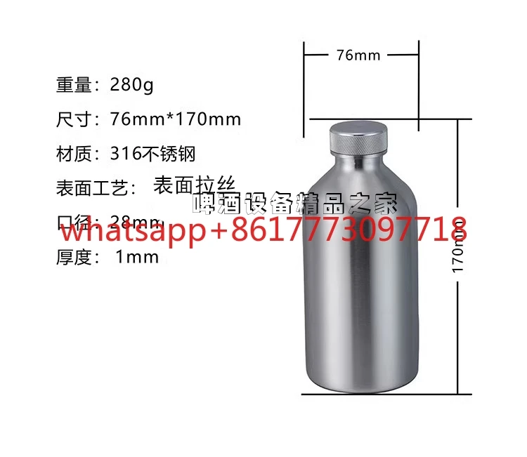 316 Stainless Steel Baijiu Pot Outdoor Portable Sealed 500ml Enzyme Bottle High-end Beer Bottle
316 Stainless Steel Baijiu Pot Outdoor Portable Sealed 500ml Enzyme Bottle High-end Beer Bottle