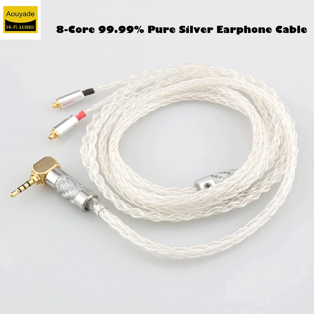 Aouyade 8-Core 99.99% Pure Silver Earphone Cable for SE535 SE846 MMCX AKG N5005 N40 N30 Custom Armature In-Ear Custom
Aouyade 8-Core 99.99% Pure Silver Earphone Cable for SE535 SE846 MMCX AKG N5005 N40 N30 Custom Armature In-Ear Custom