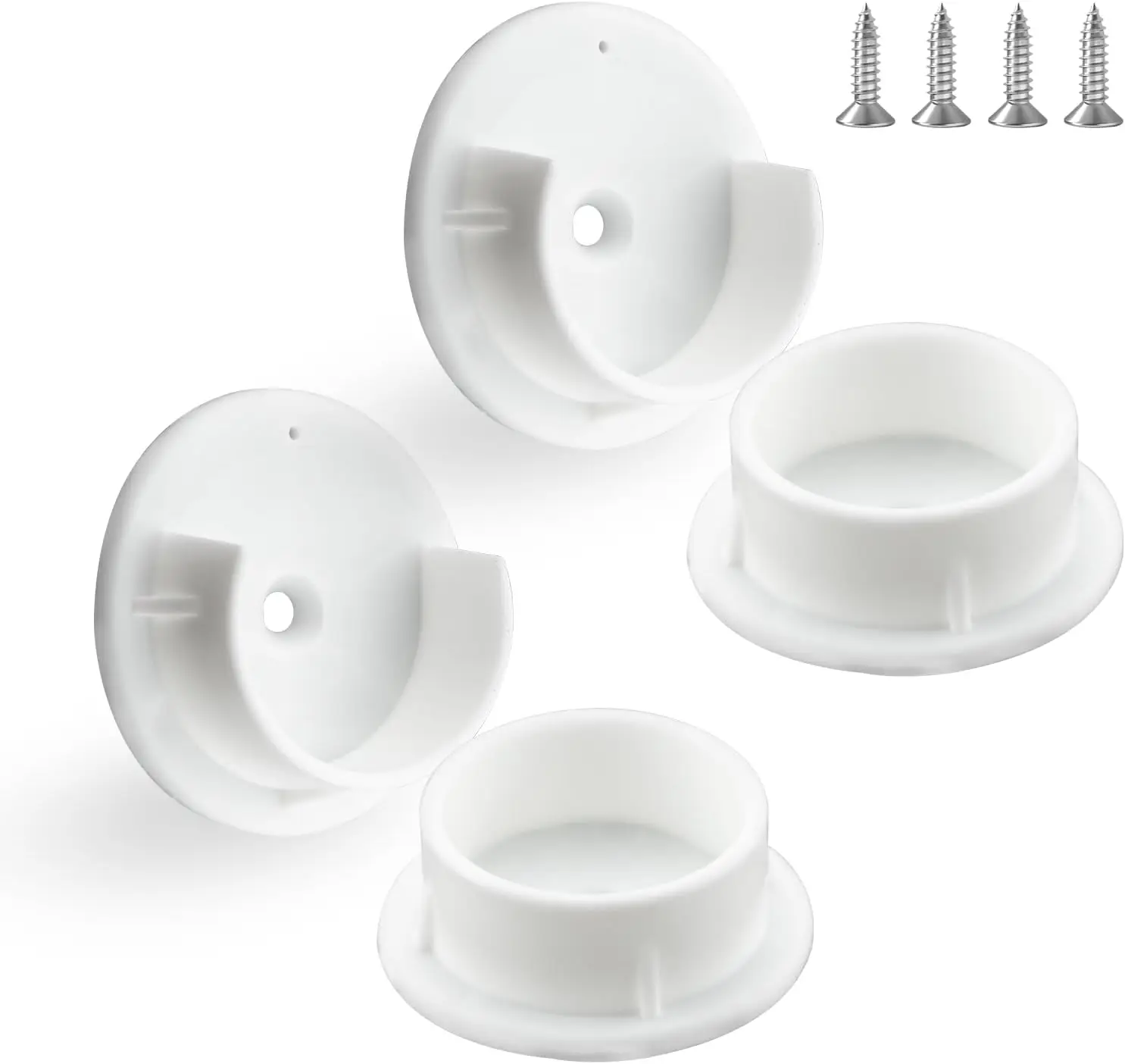 Plastic Closet Rod Bracket 1-3/8'' U-Shaped Open Type Socket for Closet Rods and Shower Curtain Rod Pole End Supports, 2 Sets
Plastic Closet Rod Bracket 1-3/8'' U-Shaped Open Type Socket for Closet Rods and Shower Curtain Rod Pole End Supports, 2 Sets