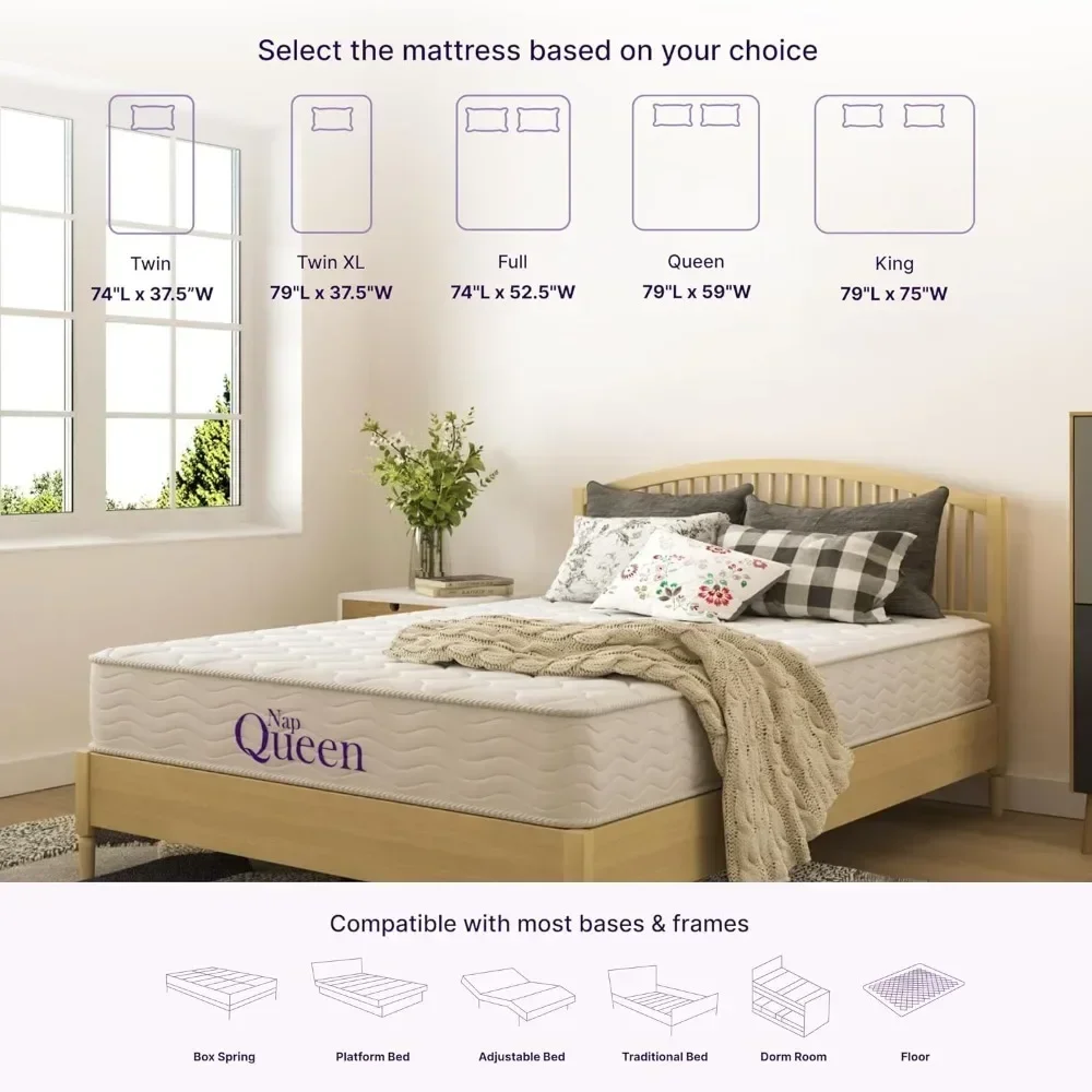 Twin-XL Mattress, 6 Inch Elsa Innerspring Medium Feel Mattress, CertiPUR-US Certified, Twin-XL Bed Mattress in a Box,
Twin-XL Mattress, 6 Inch Elsa Innerspring Medium Feel Mattress, CertiPUR-US Certified, Twin-XL Bed Mattress in a Box,