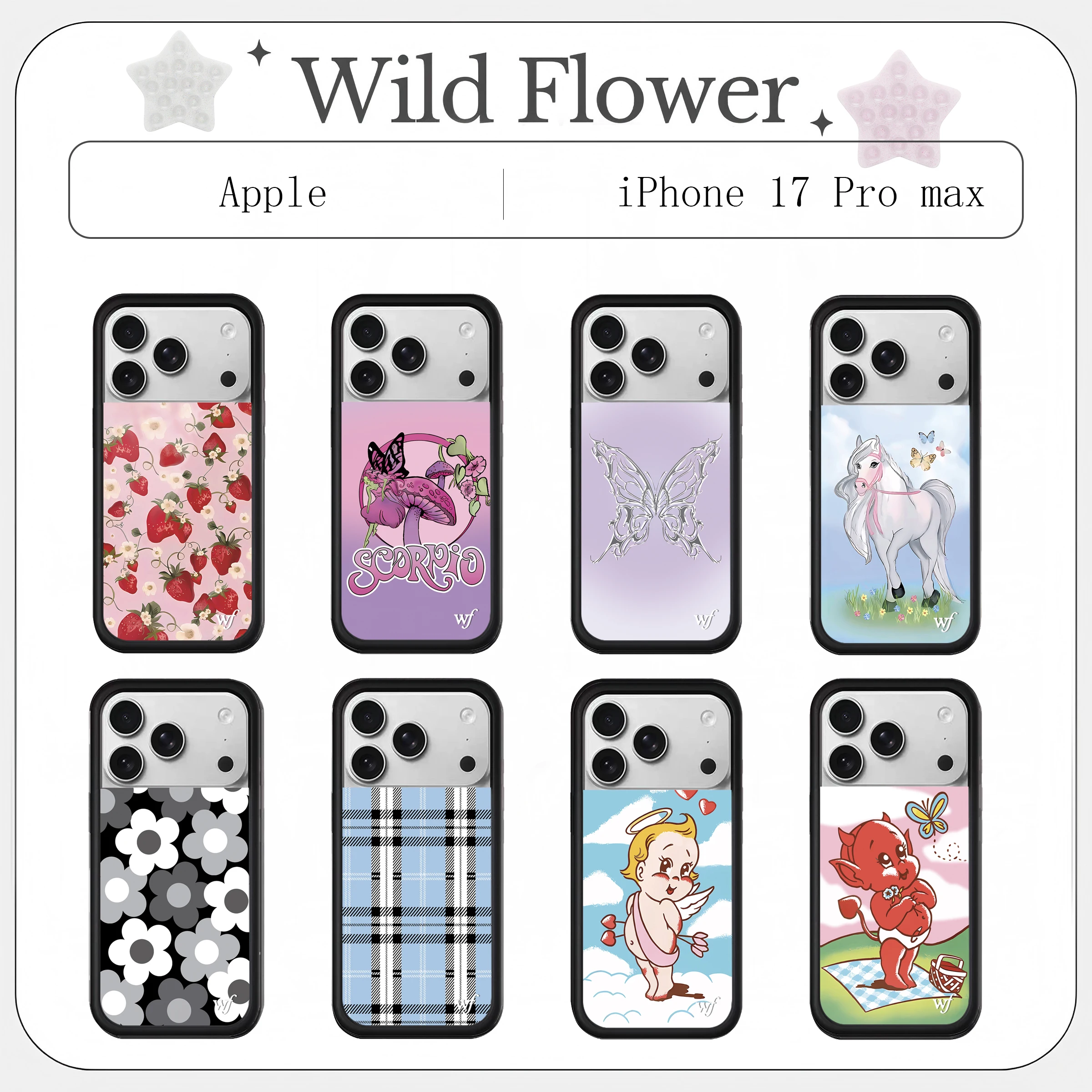 New 2025 Couple Wildflower 3D Strawberry mushroom Case For iPhone 16 14 13 12 17 Pro Max Plus WF Girl Cover 17pro Check pattern
New 2025 Couple Wildflower 3D Strawberry mushroom Case For iPhone 16 14 13 12 17 Pro Max Plus WF Girl Cover 17pro Check pattern