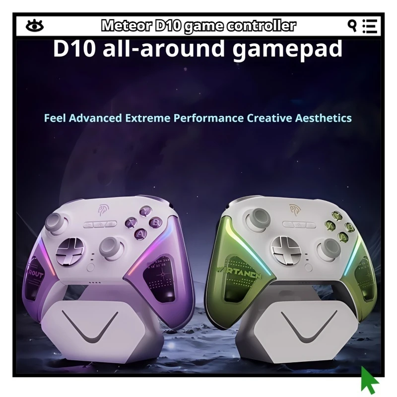 Игровой контроллер Meteor D10 Tmr, джойстик с точной настройкой, беспроводной аналогичный Xbox, эргономичная технология D-Pad, полностью механические кнопки
Игровой контроллер Meteor D10 Tmr, джойстик с точной настройкой, беспроводной аналогичный Xbox, эргономичная технология D-Pad, полностью механические кнопки