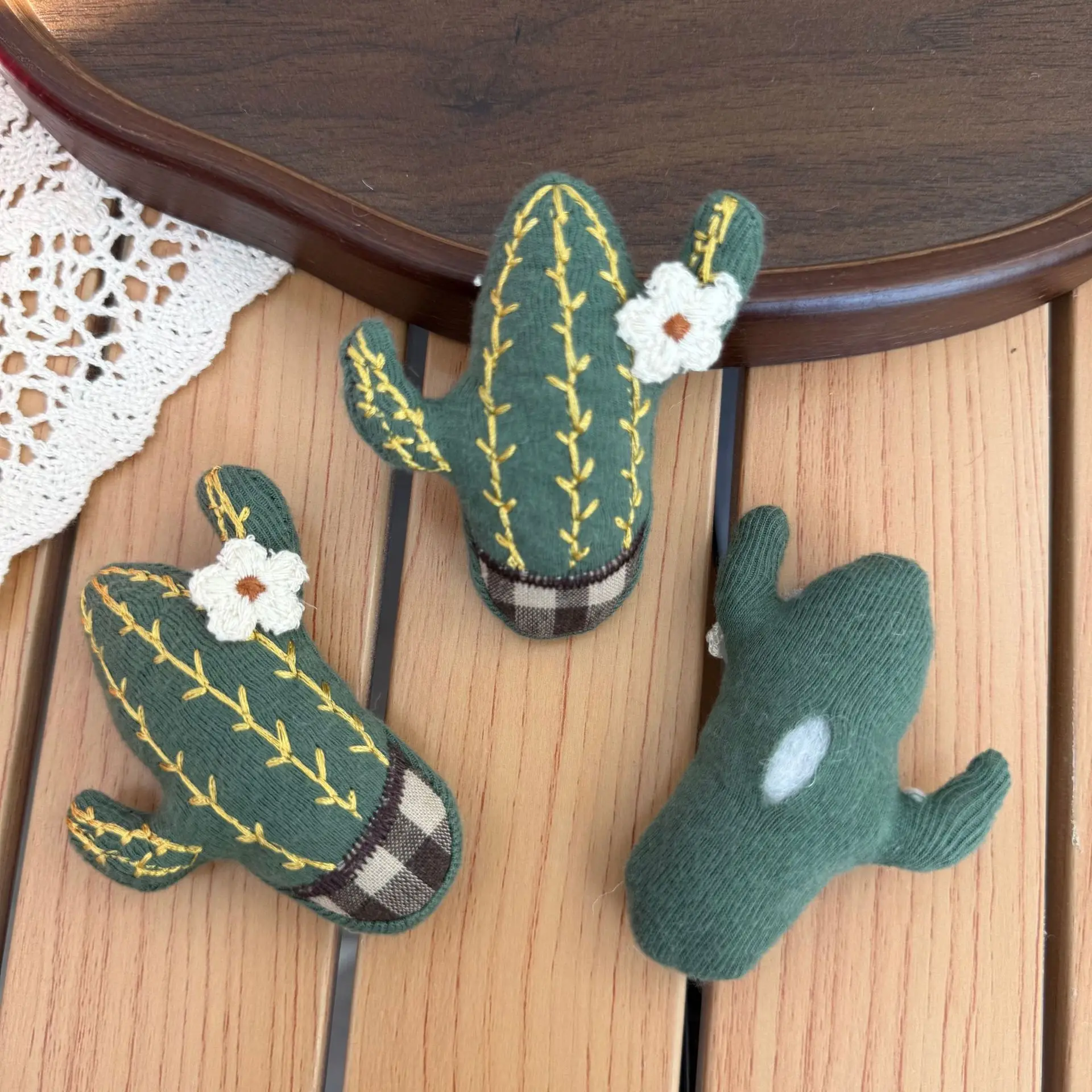 Premium Stuffed Cotton Cactus Plush Pin DIY Craft Embellishment for Backpack Purse Hat Clothing Accessory Small
Premium Stuffed Cotton Cactus Plush Pin DIY Craft Embellishment for Backpack Purse Hat Clothing Accessory Small