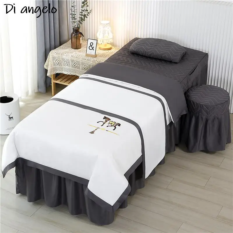 Custom Size Logo 4-7PCS Embroidery Beauty Salon Bedding Set Bed Linen Sheet Massage Spa Bedskirt Stoolcover Pillow Quilt Cover#s
Custom Size Logo 4-7PCS Embroidery Beauty Salon Bedding Set Bed Linen Sheet Massage Spa Bedskirt Stoolcover Pillow Quilt Cover#s