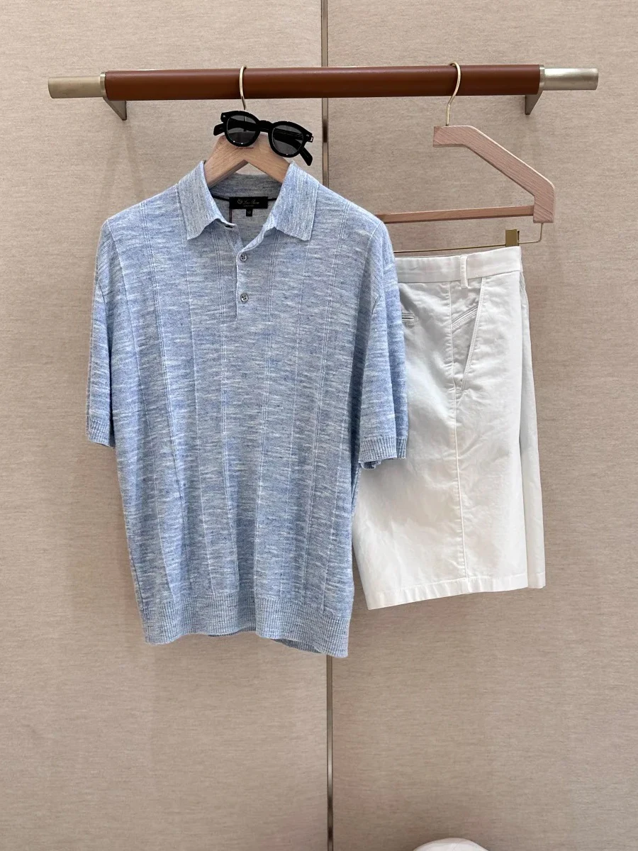 Italian Luxury Summer 2025 New High-end irt ort Sve Knitted Linen Blend Breathable Moisture-ng Stand Fit ...
Italian Luxury Summer 2025 New High-end irt ort Sve Knitted Linen Blend Breathable Moisture-ng Stand Fit ...