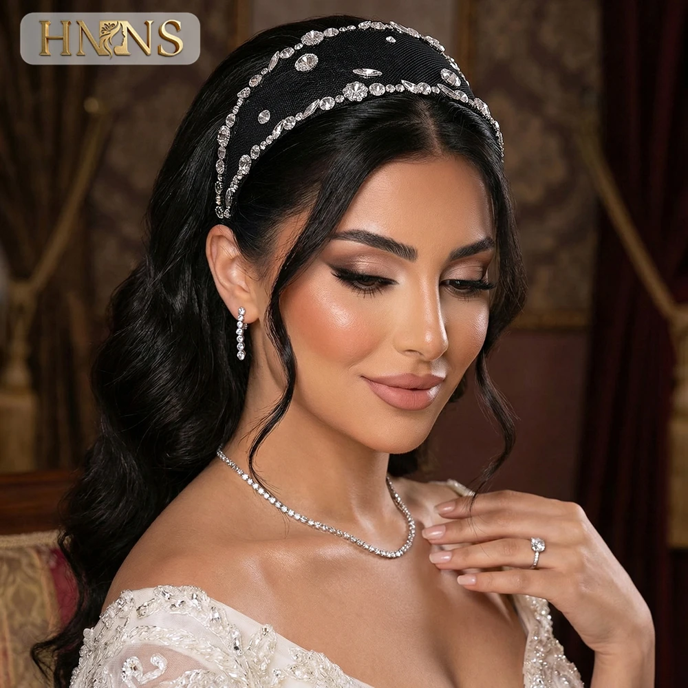 HNNNS Bridal Wedding Wide Headband Hair Accessories Black Color Mesh Hair Hoop Headwear Women Handmade Tiaras Headpieces NSA45
HNNNS Bridal Wedding Wide Headband Hair Accessories Black Color Mesh Hair Hoop Headwear Women Handmade Tiaras Headpieces NSA45
