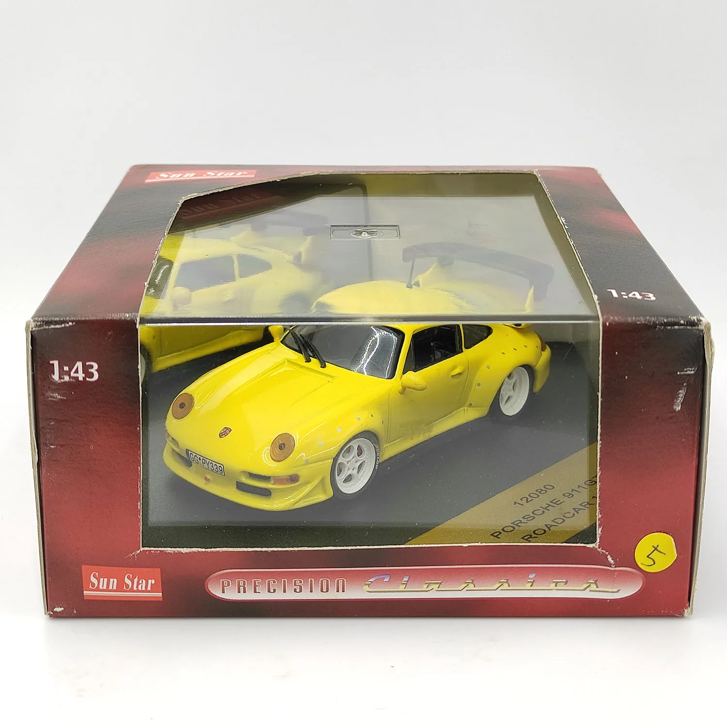 Коробка с треснувшими под давлением, масштаб 1:43, SUN STAR Porsche 911 GT2 ROADCAR 1998, модель автомобиля из сплава, Коллекционная игрушка, подарок, сувенирный дисплей
Коробка с треснувшими под давлением, масштаб 1:43, SUN STAR Porsche 911 GT2 ROADCAR 1998, модель автомобиля из сплава, Коллекционная игрушка, подарок, сувенирный дисплей