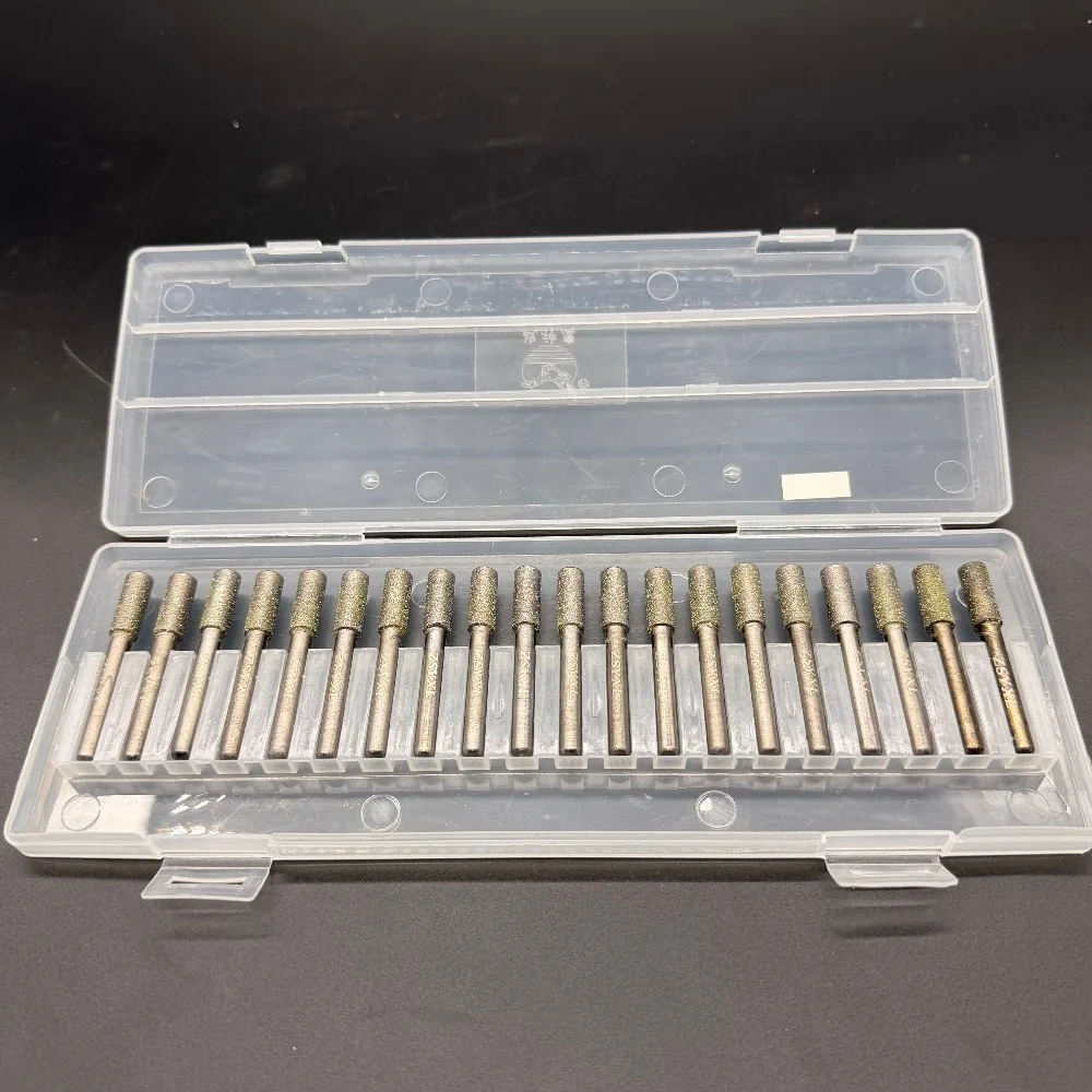 20pcs Length 60mm 6x8mmm Cylindrical Burs Rotary Tool Drill Bit for Grinding Jade, Stone, Marble, Glass
20pcs Length 60mm 6x8mmm Cylindrical Burs Rotary Tool Drill Bit for Grinding Jade, Stone, Marble, Glass
