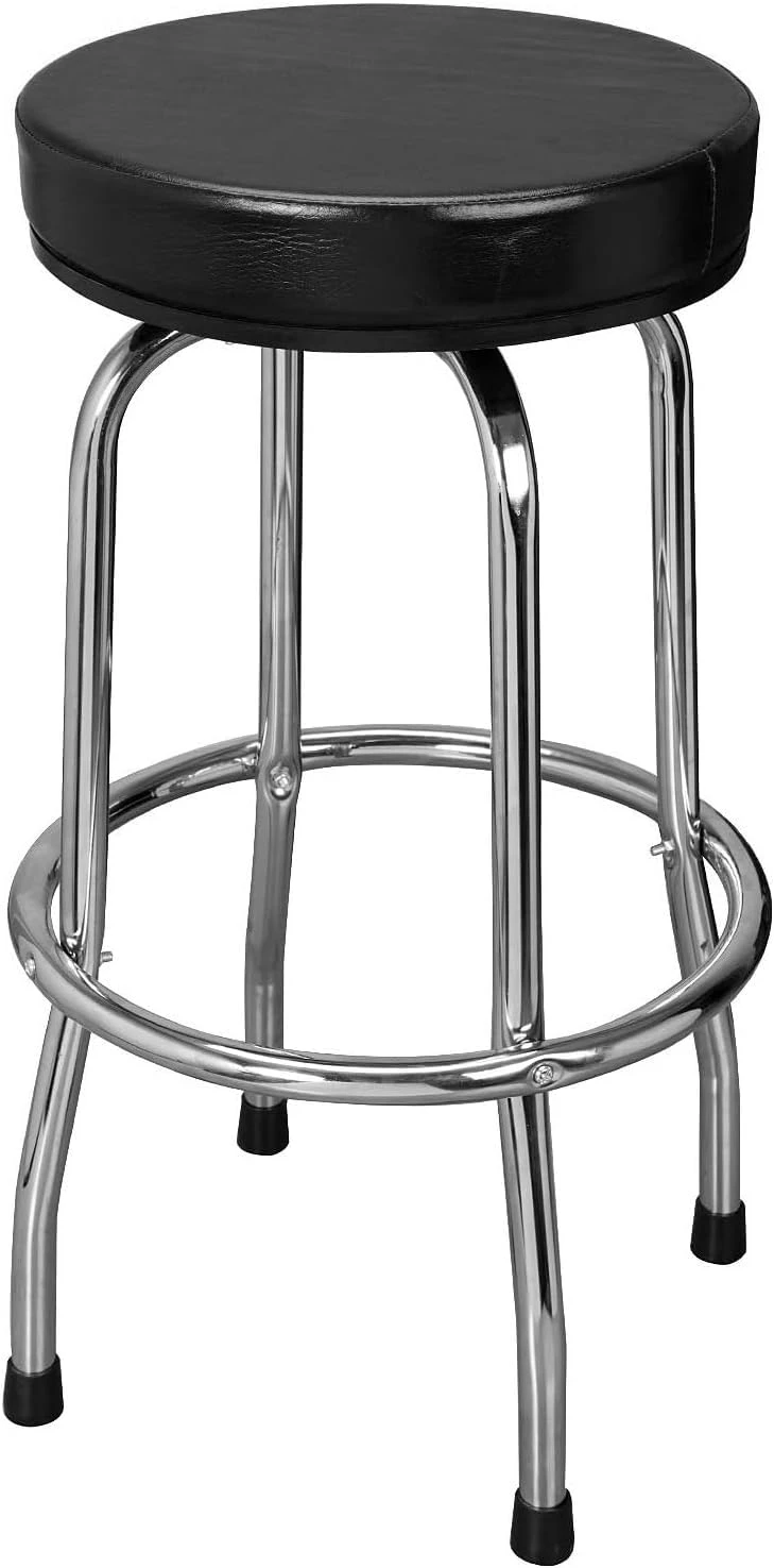 Heavy Duty Swivel Bar Stool, Padded Comfortable Seat for Home Garage or Workshop
Heavy Duty Swivel Bar Stool, Padded Comfortable Seat for Home Garage or Workshop