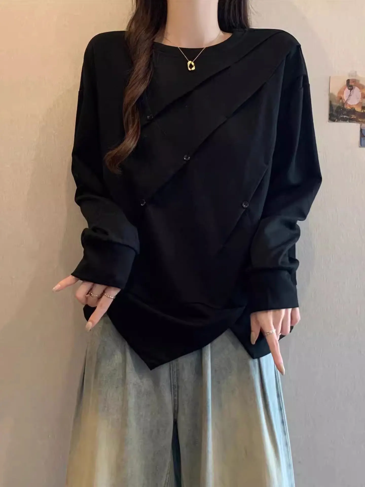 plus Size Slim Fit Asymmetrical round Ne Long Sve Hoodie Women's Spring Faion Unique Top Comfortable Loose Sle Korea...
plus Size Slim Fit Asymmetrical round Ne Long Sve Hoodie Women's Spring Faion Unique Top Comfortable Loose Sle Korea...