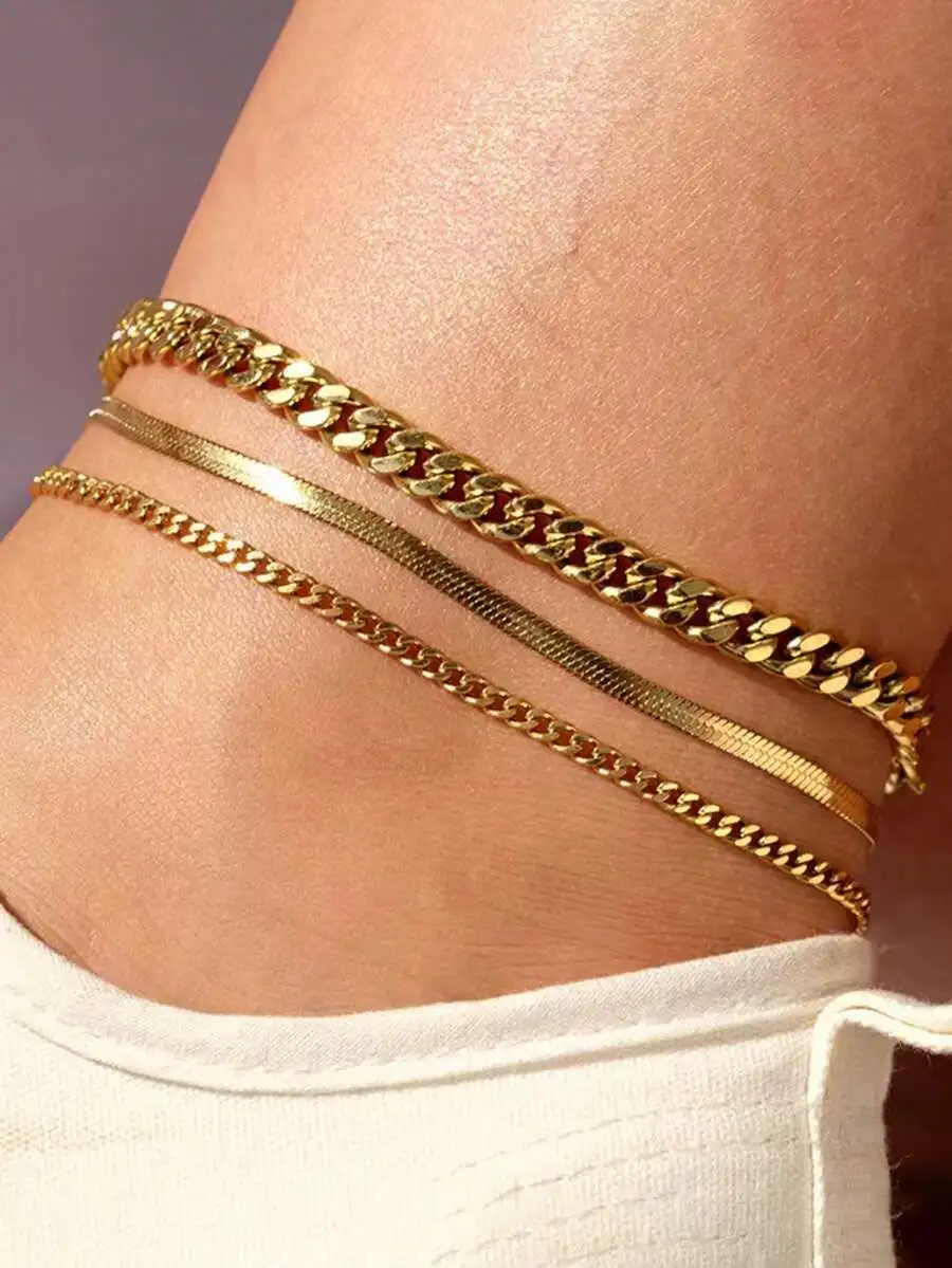 Aomogo Stainless Steel Delicate Anklet For Women Gold Color Chain Anklet On The Leg Anklet Jewelry Women
Aomogo Stainless Steel Delicate Anklet For Women Gold Color Chain Anklet On The Leg Anklet Jewelry Women