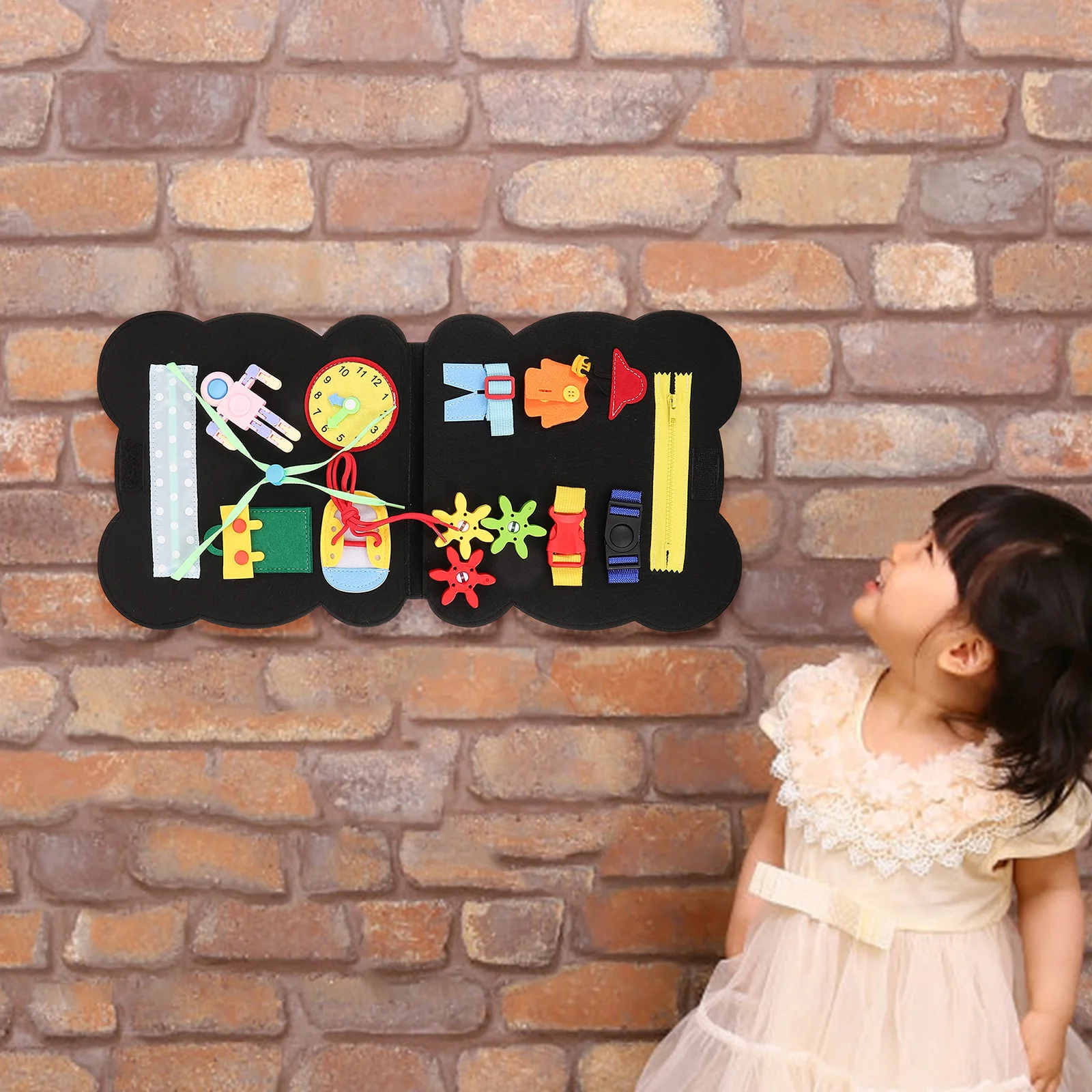 Busy Board For Montessori Educational Learning Sensory Felt Activity Board Preschool Early Development Teaching Tool
Busy Board For Montessori Educational Learning Sensory Felt Activity Board Preschool Early Development Teaching Tool