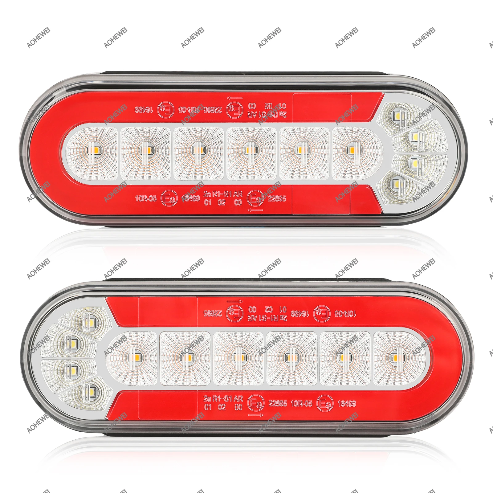 AOHEWEI LED Trailer Tail Lights 12/24V Waterproof 2 Pcs with Stop Light Side Light Dynamic Turn Signal for Camper Truck
AOHEWEI LED Trailer Tail Lights 12/24V Waterproof 2 Pcs with Stop Light Side Light Dynamic Turn Signal for Camper Truck