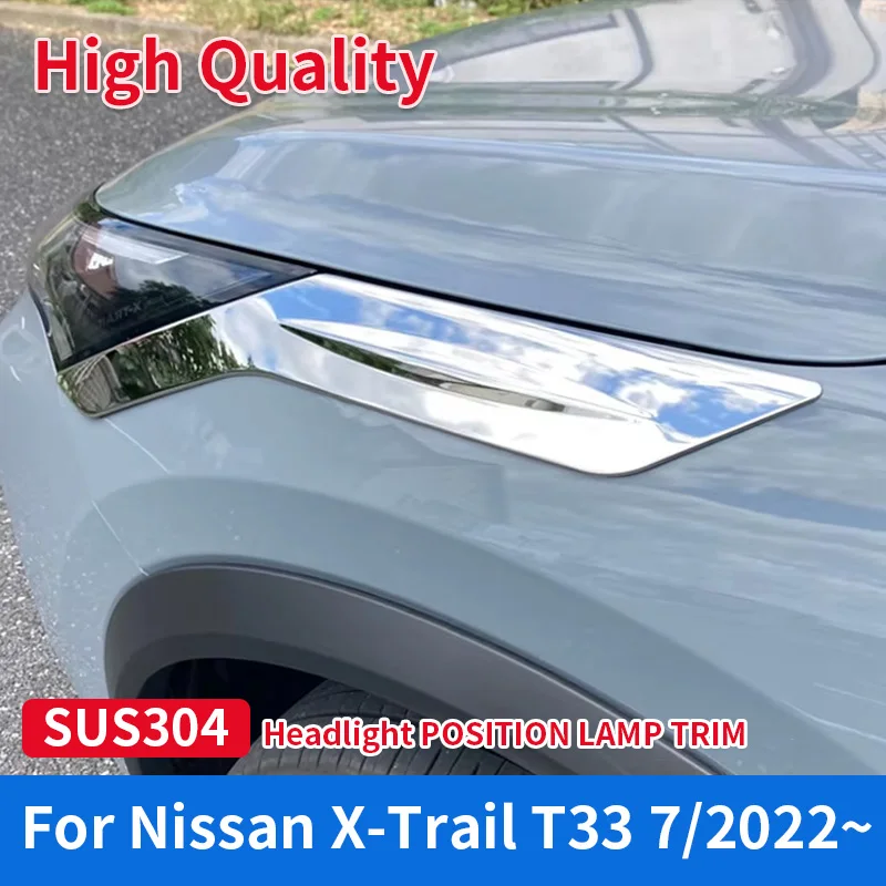 High Grade Stainless Steel Chrome Car Styling External Accessories 1 Pair Headlight Side Position Lamp Trim for Nissan X-TRAIL
High Grade Stainless Steel Chrome Car Styling External Accessories 1 Pair Headlight Side Position Lamp Trim for Nissan X-TRAIL