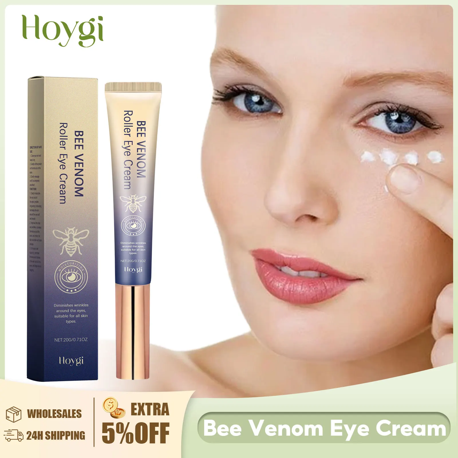 Bee Venom Eye Cream Remove Dark Circles Anti Oxidant Puffiness Firming Skin Fade Fine Lines Moisturizing Brightening Skin Care
Bee Venom Eye Cream Remove Dark Circles Anti Oxidant Puffiness Firming Skin Fade Fine Lines Moisturizing Brightening Skin Care