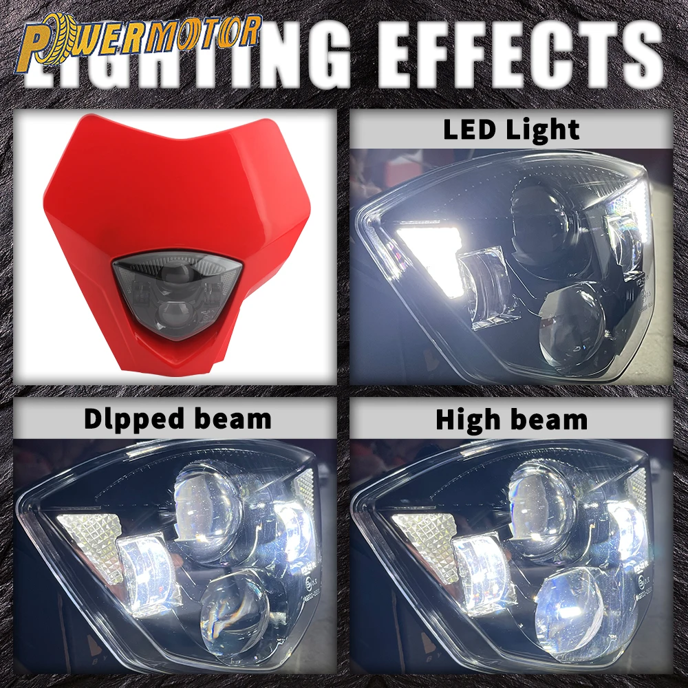 For GASGAS Motocross LED Headlight Plate Wick Fairing EC 250 300 250F 300F EX 350F 2021-2023 Motorcycle Headlamp AAccessories
For GASGAS Motocross LED Headlight Plate Wick Fairing EC 250 300 250F 300F EX 350F 2021-2023 Motorcycle Headlamp AAccessories