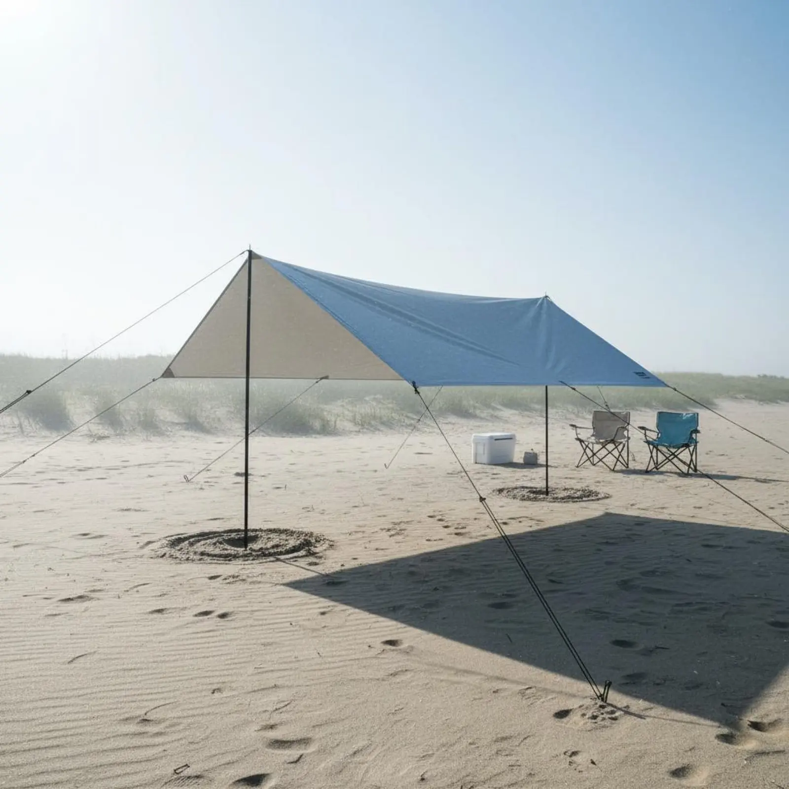 Waterproof Camping Tarp Silver-Coated Material Portable Sunshade Sun Cover Square Camping Awning Large Coverage Area Outdoor
Waterproof Camping Tarp Silver-Coated Material Portable Sunshade Sun Cover Square Camping Awning Large Coverage Area Outdoor