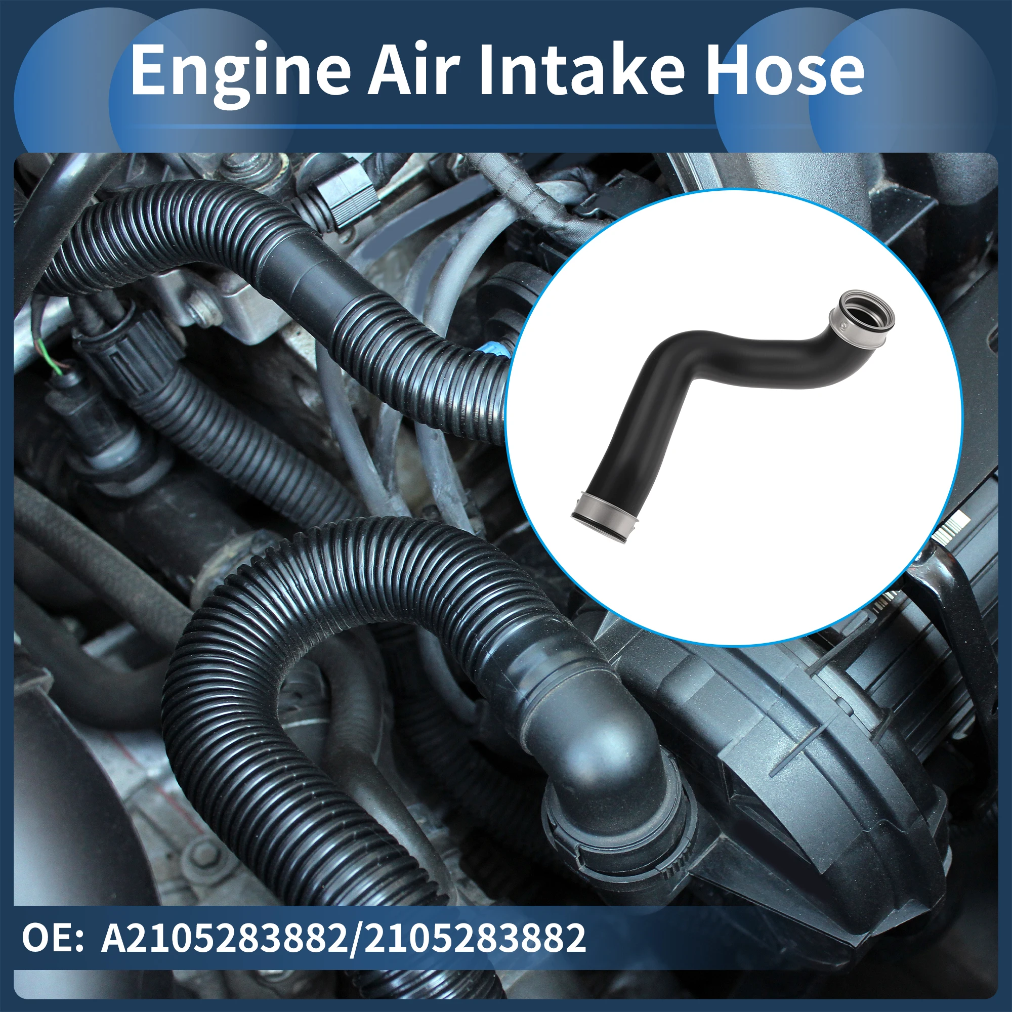 UXCELL Engine Air Intake Hose for Mercedes‑Benz E220 CDI 98‑03 A2105283882 Clamp 1 set
UXCELL Engine Air Intake Hose for Mercedes‑Benz E220 CDI 98‑03 A2105283882 Clamp 1 set