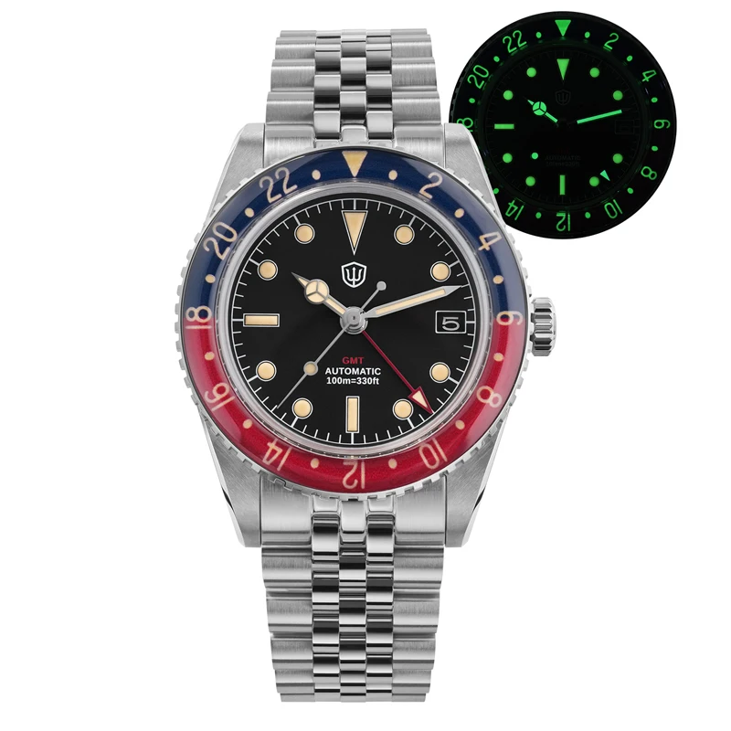 Watchdive WD6542 Роскошные часы NH34 Механический механизм Пузырьковый шар Сапфировое стекло BGW9 Ночник 10 бар Водонепроницаемый 38 мм GMT
Watchdive WD6542 Роскошные часы NH34 Механический механизм Пузырьковый шар Сапфировое стекло BGW9 Ночник 10 бар Водонепроницаемый 38 мм GMT