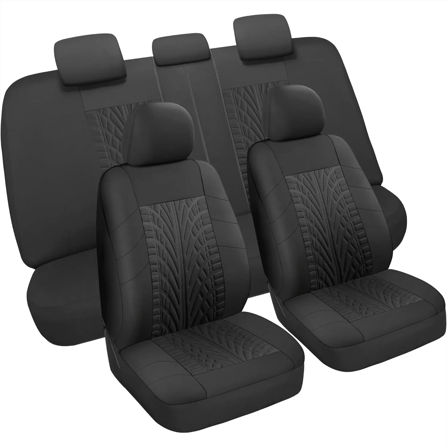 Car Seat Covers Full Set, Front & Split Rear Bench, Universal Cloth for SUV Sedan Van, Airbag Compatible, Easy Install
Car Seat Covers Full Set, Front & Split Rear Bench, Universal Cloth for SUV Sedan Van, Airbag Compatible, Easy Install