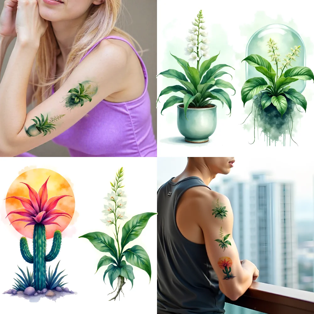 9pcs Temporary Tattoo Cactus Art Temporary Tattoo Stickers Plant Tattoos Floral Designs Waterproof Long-lasting Body Stickers
9pcs Temporary Tattoo Cactus Art Temporary Tattoo Stickers Plant Tattoos Floral Designs Waterproof Long-lasting Body Stickers